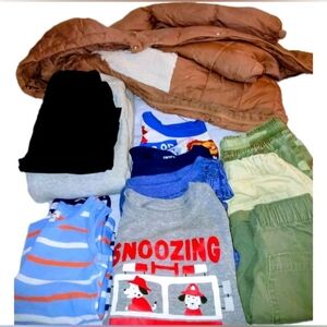 Lot 12 Boys Pcs-Zara Brown Jacket with Fleece lining-True Religion-The Place  3T